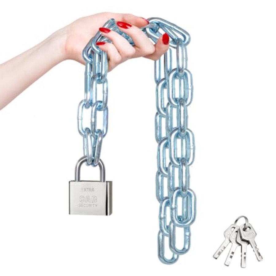 Bicycle Chain - سلسلة أمان مجلفنة شديدة التحمل مقاس